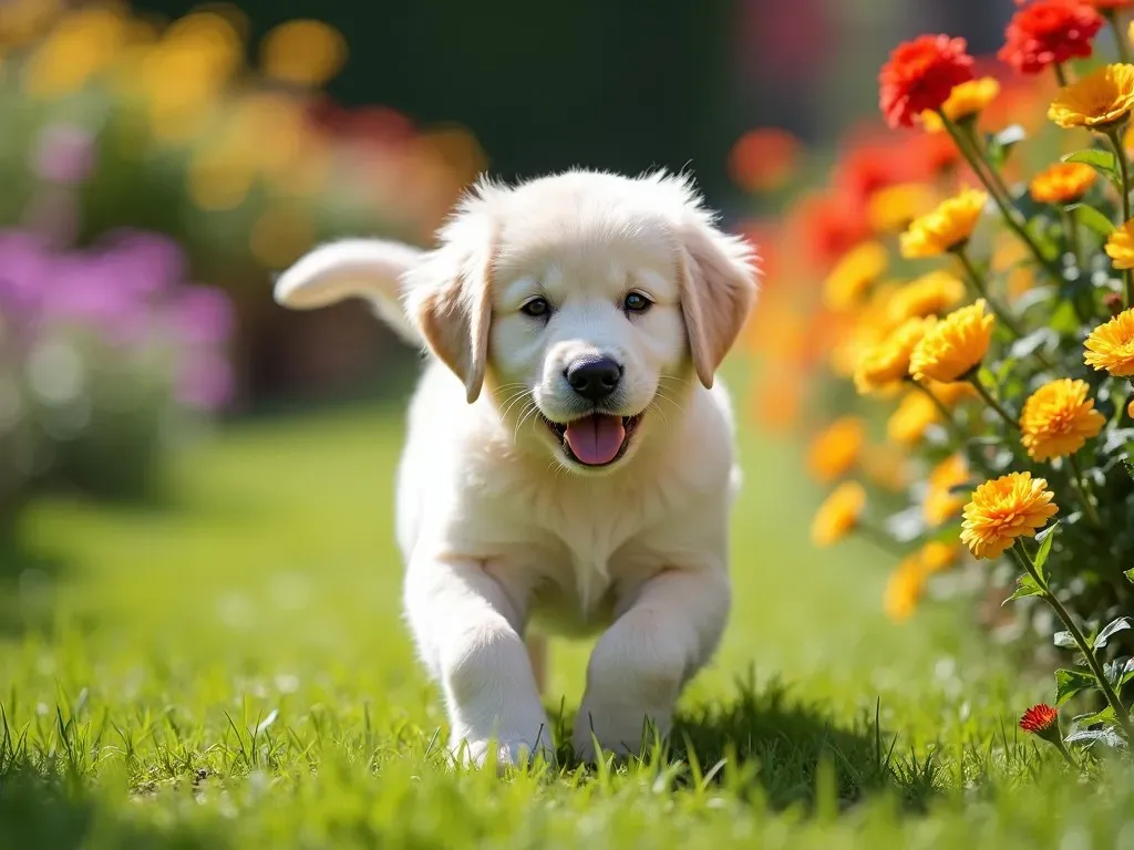 Golden Retriever Blanco Cachorro