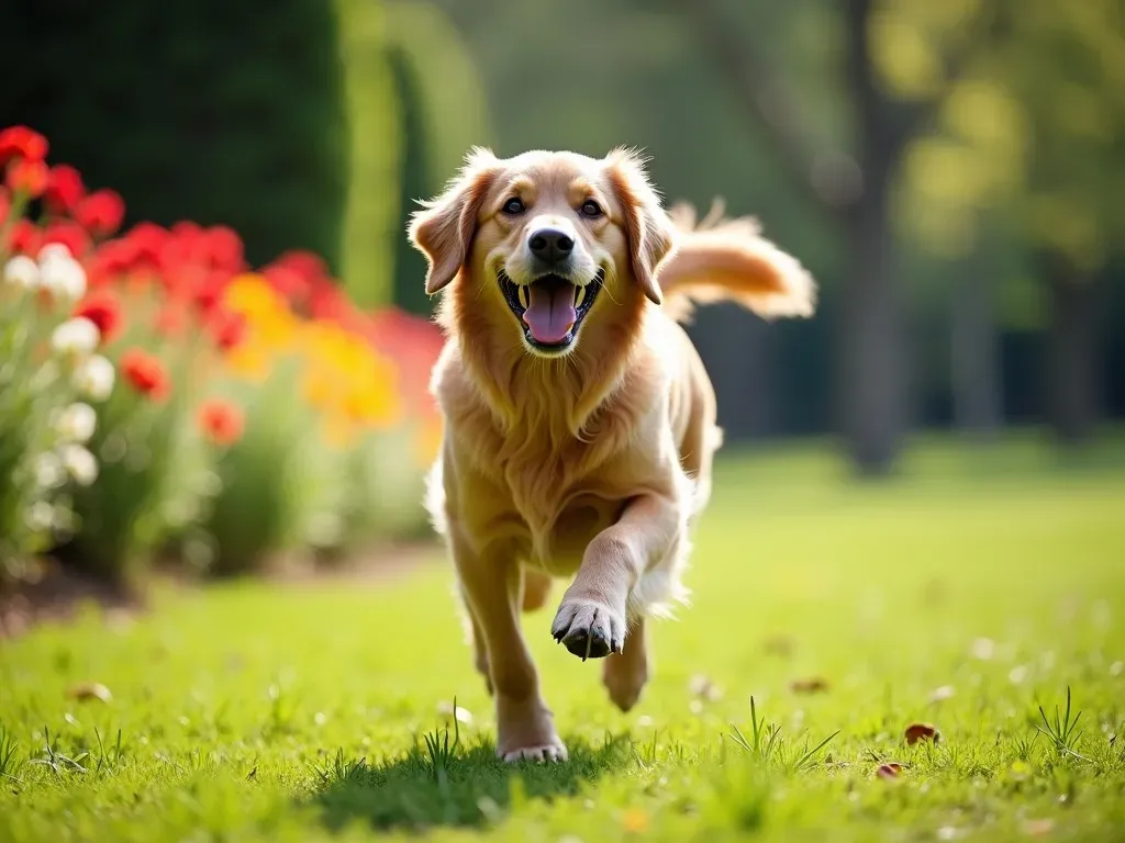 Golden Retriever Jugando