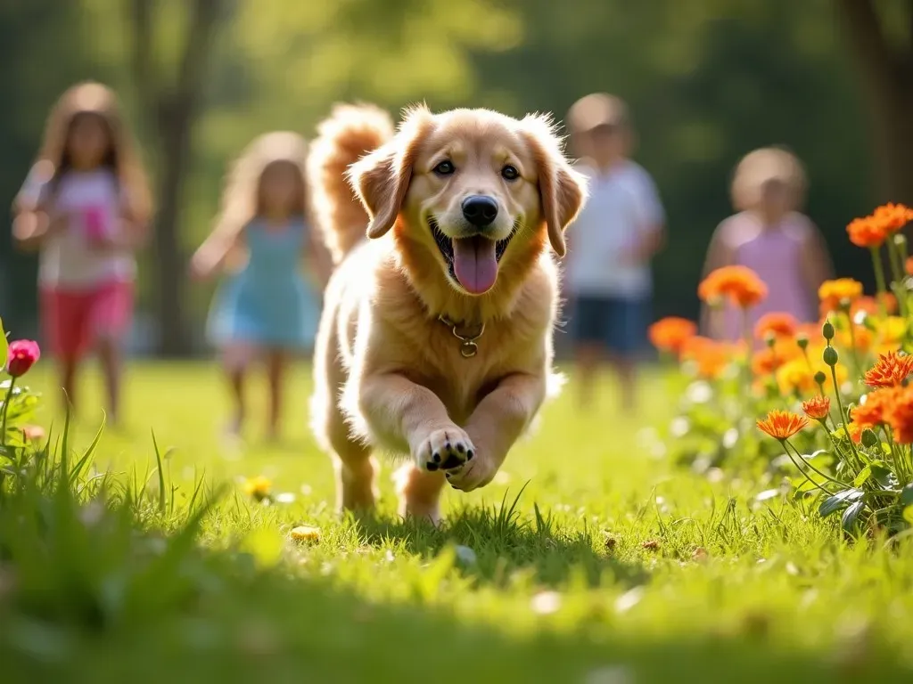 Golden Retriever en el Parque